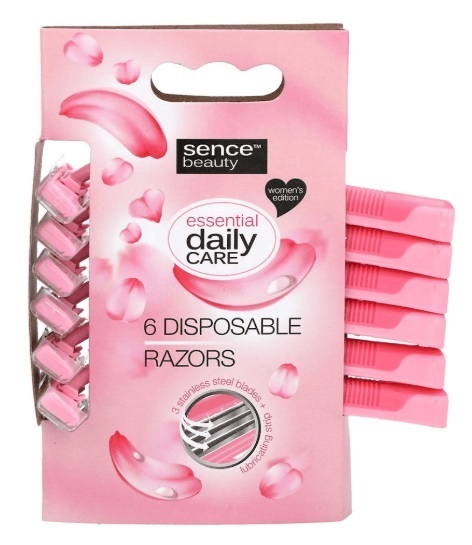 Wegwerpscheermesjes Triple Blades 6 Stuks