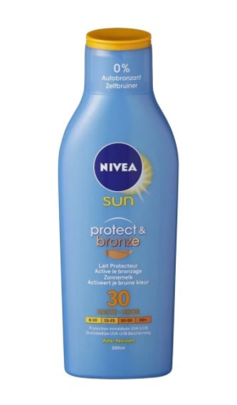 Nivea Sun Protect & Bronze Zonnemelk SPF30 200 ML