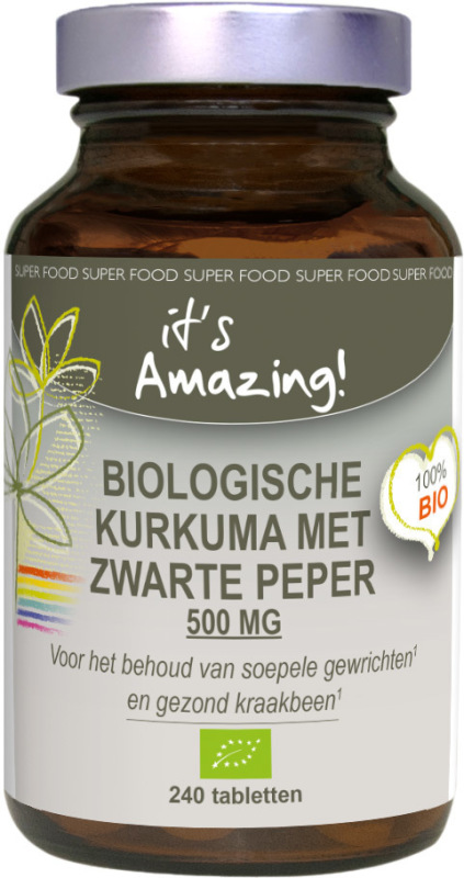 Kurkuma Zwarte Peper 240 Tabletten