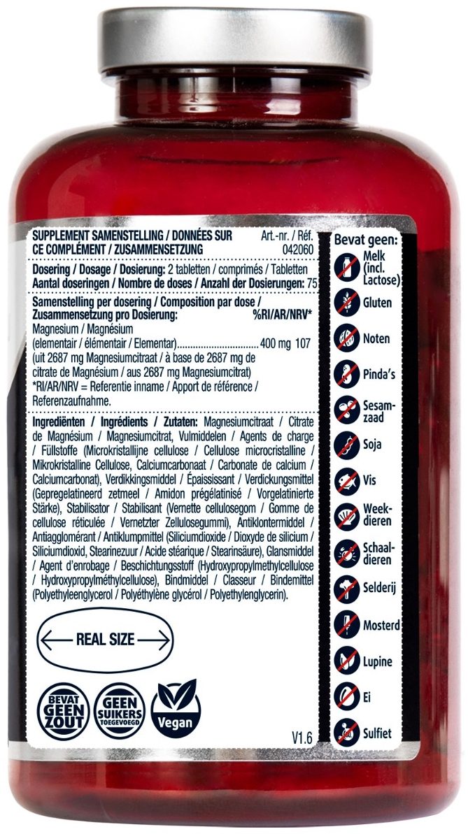 Lucovitaal Magnesium 400mg Citraat 150 tabletten