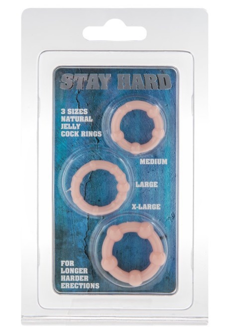 Stay Hard Cock Rings Natural Jelly 3st