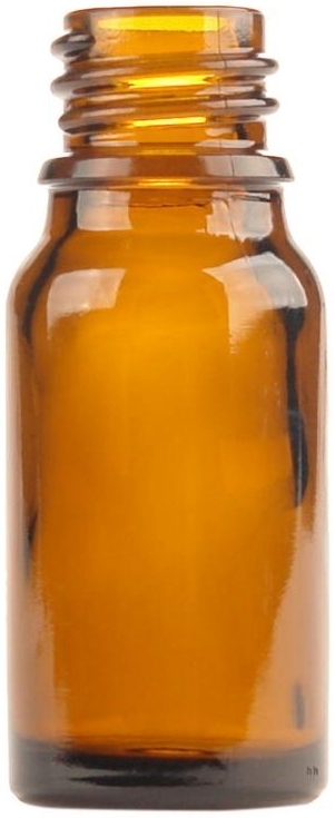 Flesje glas 10ml amber 10st