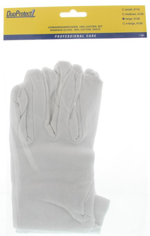 Handschoen katoen large 1paar