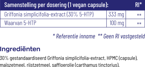 Vitakruid 5-HTP 100 mg 90 Vegan Capsules