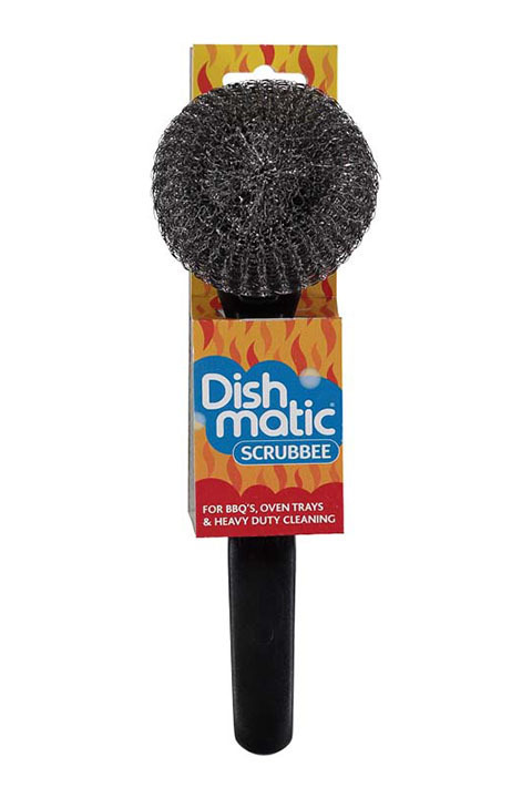 Scrubbee Staalborstel + Dispenser 1 Stuk