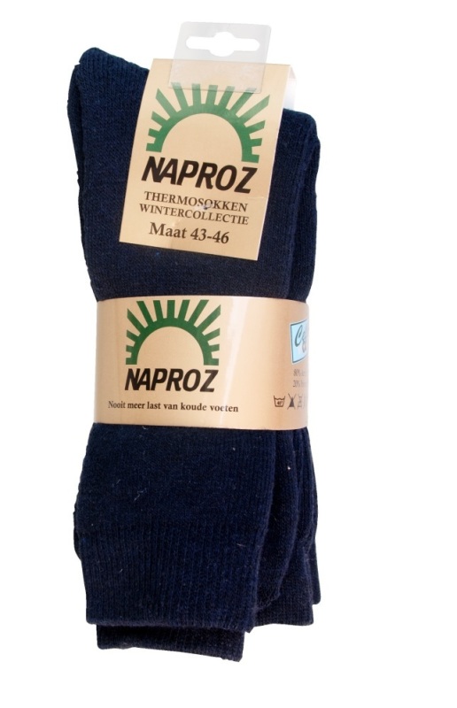 Thermosokken Blauw Maat 43-46 3pr