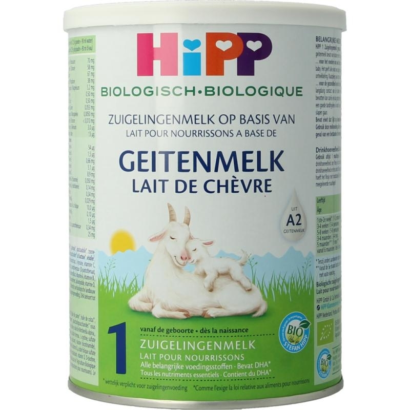 1 Biologische zuigelingenmelk op basis van geitenm 400g