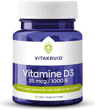 Vitakruid Vitamine D3 25 mcg 120 tabletten