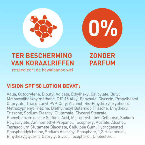 Vision Zonnebrand Every Day Sun Protection SPF50 180 ML