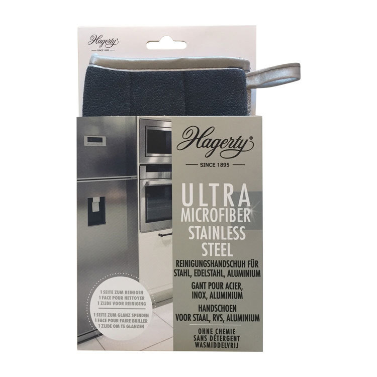 Hagerty Microfiber Gloves Stainless Steel 1 Stuk
