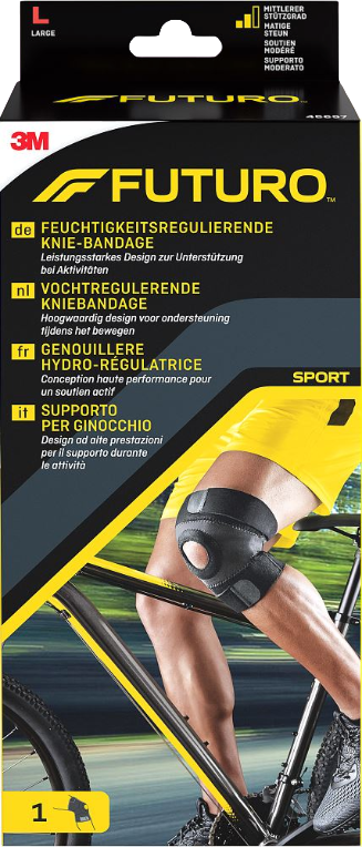 Sport Vochtregulerende Kniebandage L 1 stuk
