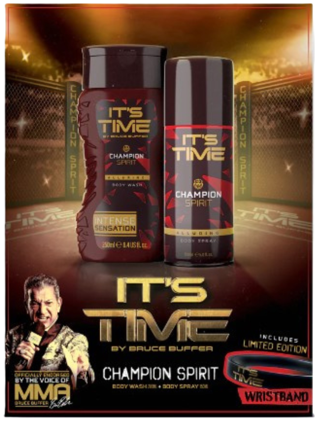 Its Time Giftset Champion Deo Spray 150ml+ Shower Gel 250ml 1 stuk