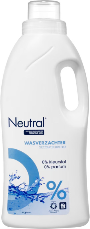 Wasverzachter Parfumvrij 750ml