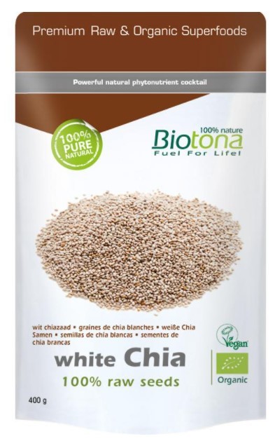 White Chia Raw Seeds Bio 400g