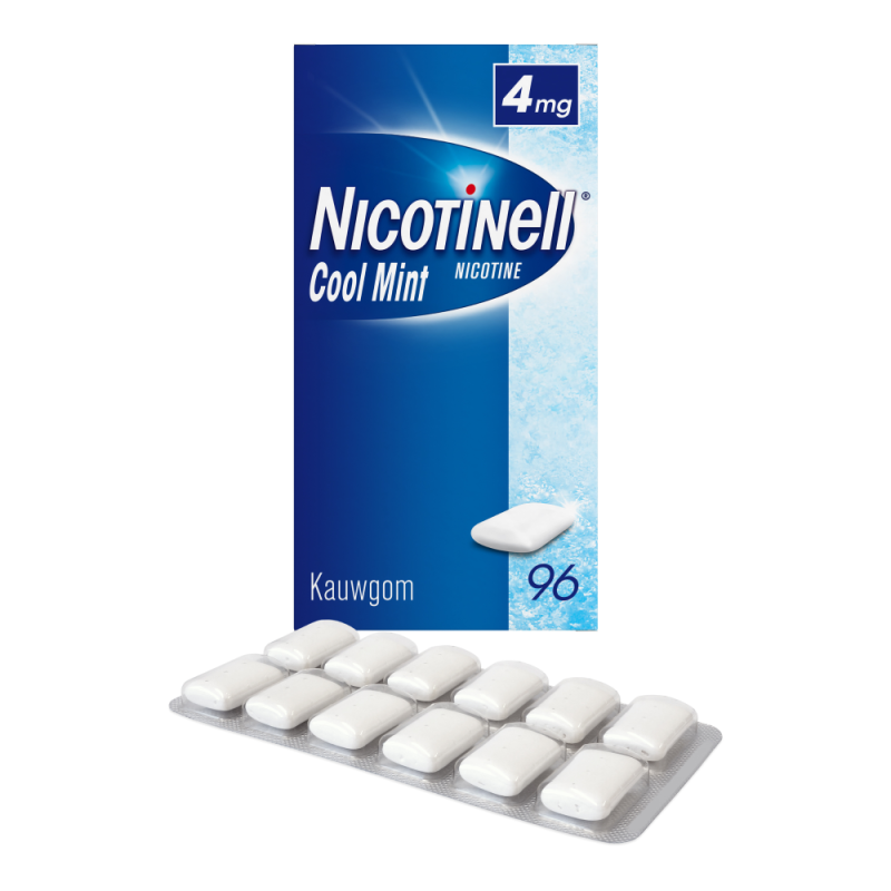 Nicotine Kauwgom Cool Mint 4 mg 96 Stuks