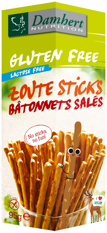 Zoute Sticks Glutenvrij 100 Gram