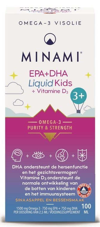 EPA+DHA liquid kids + vitamine D3 100ml