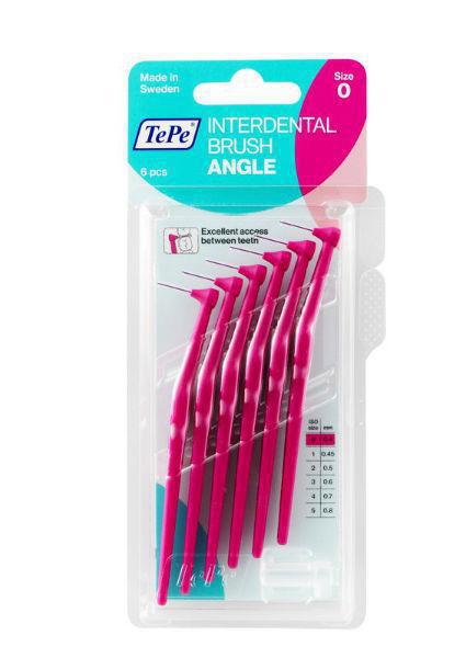 Tandenragers Interdentaal Angle Roze 6 stuks