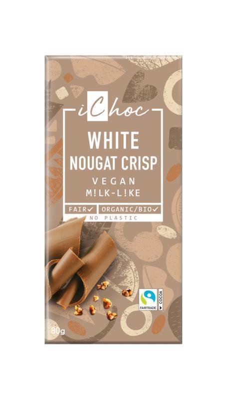 White nougat crisp vegan 10 x 80G