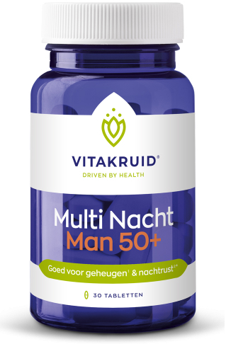 Vitakruid Multi Nacht Man 50+ 30 tabletten