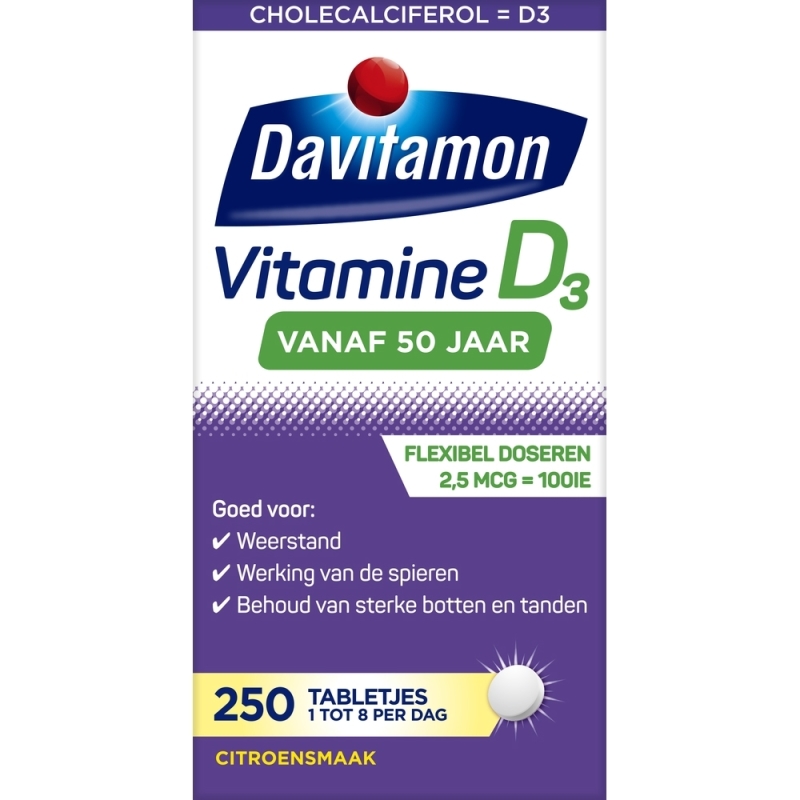 Vitamine D 50+ 250 tabletten