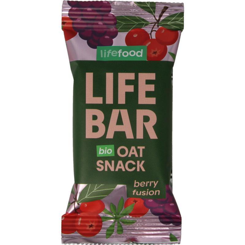 Lifebar oatsnack berry fusion bio 40g