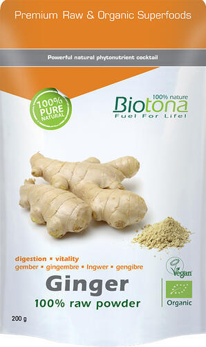 Biotona Ginger raw powder bio 200g
