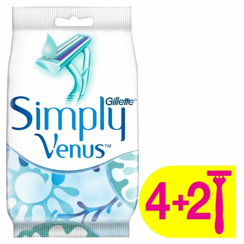 Venus wegwerpmesjes 4 + 2 6st