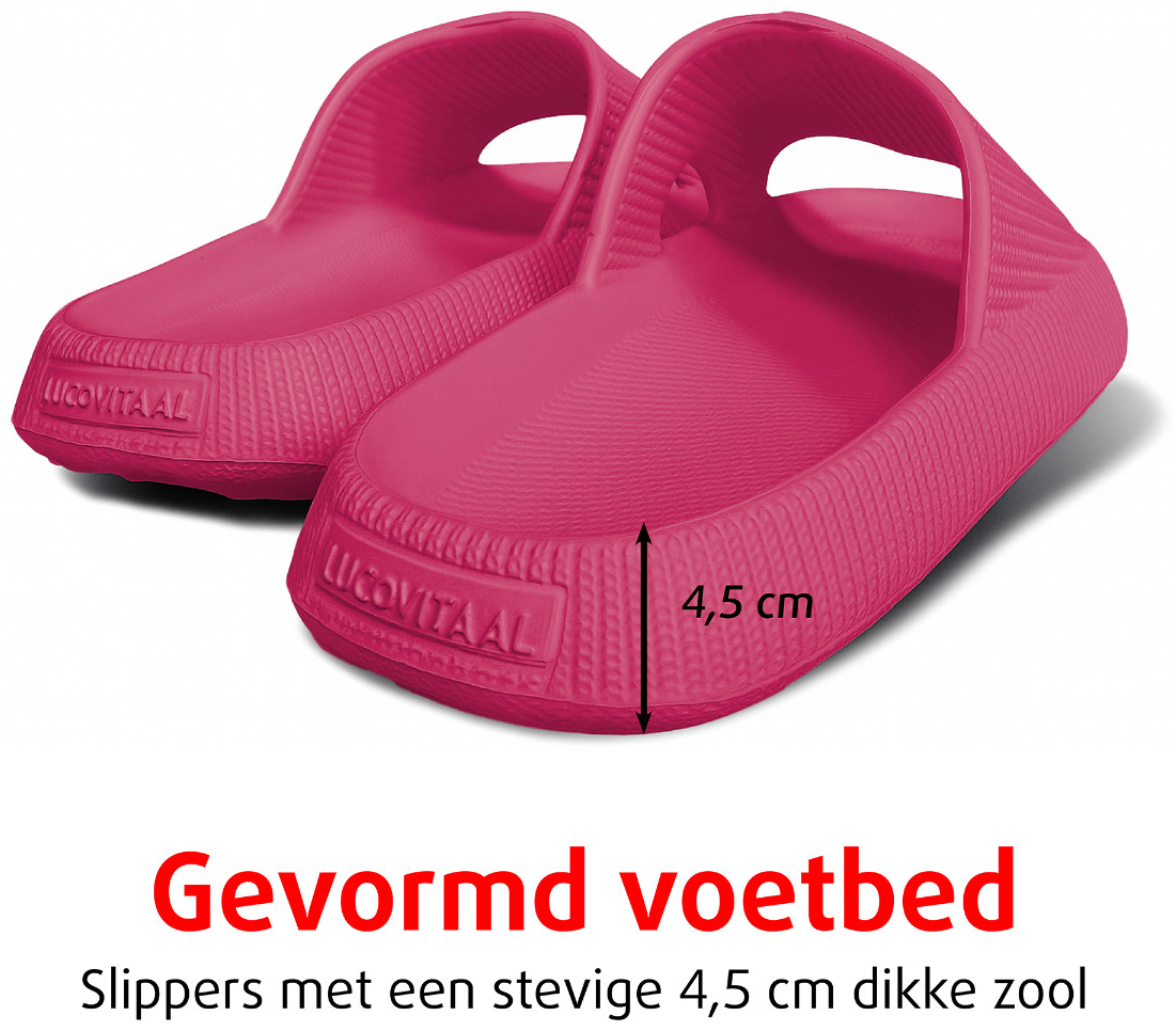 Lucovitaal Zomer Badslippers Pink maat 35-36 1 Paar