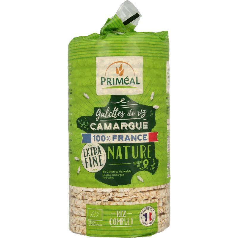 Primeal Rijstwafels Extra Dun Camargue Bio 130 Gram