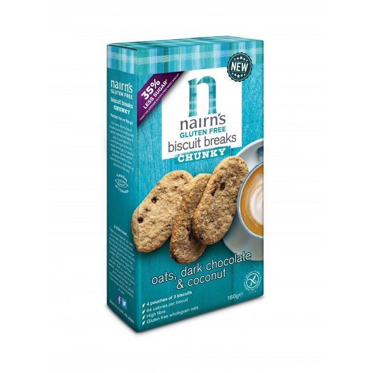 Biscuit breaks pure chocolade & kokos 160G