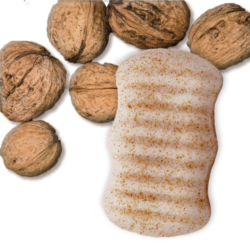 Konjac lichaamsspons crushed walnut 1st