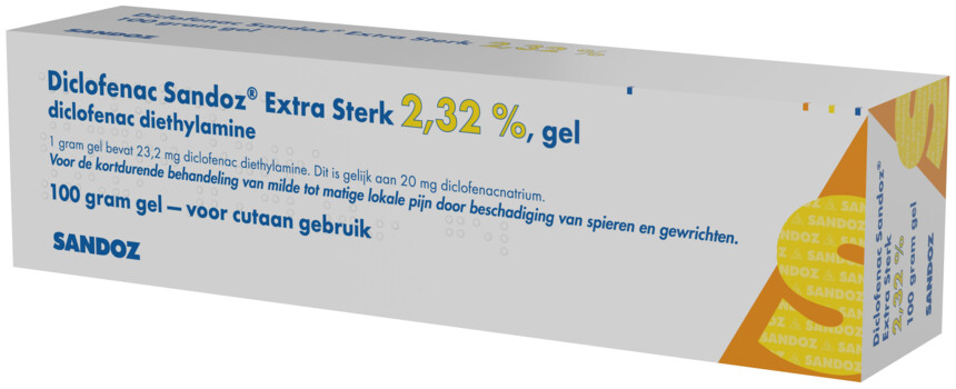 Sandoz Diclofenac 2,32% Extra Sterk 100 GR
