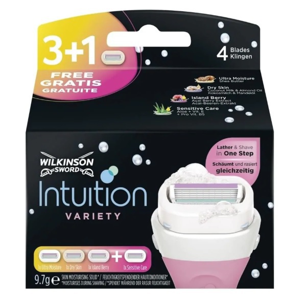 Intuition Variety Edition Navulscheermesjes 4 stuks