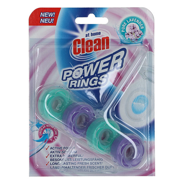 Clean Toiletblok - Power Rings Lavendel 40 Gram
