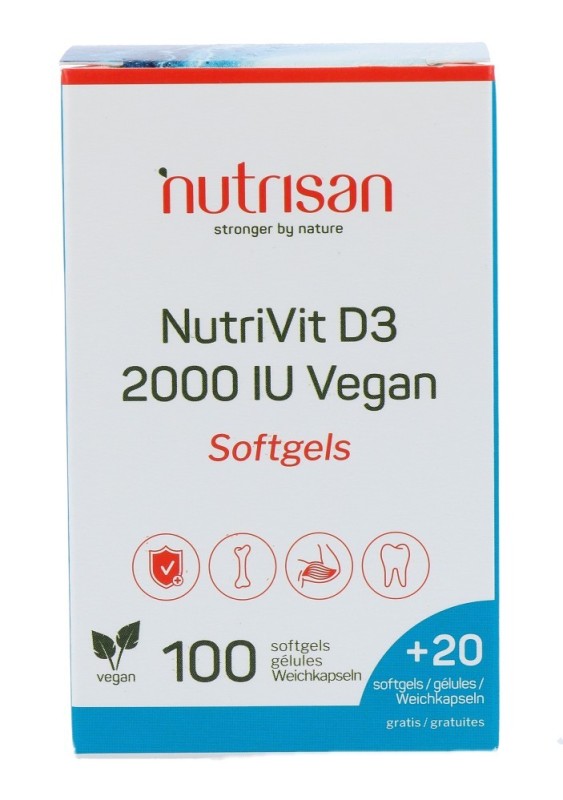Nutrivit D3 2000 IU Vegan 120 Softgels