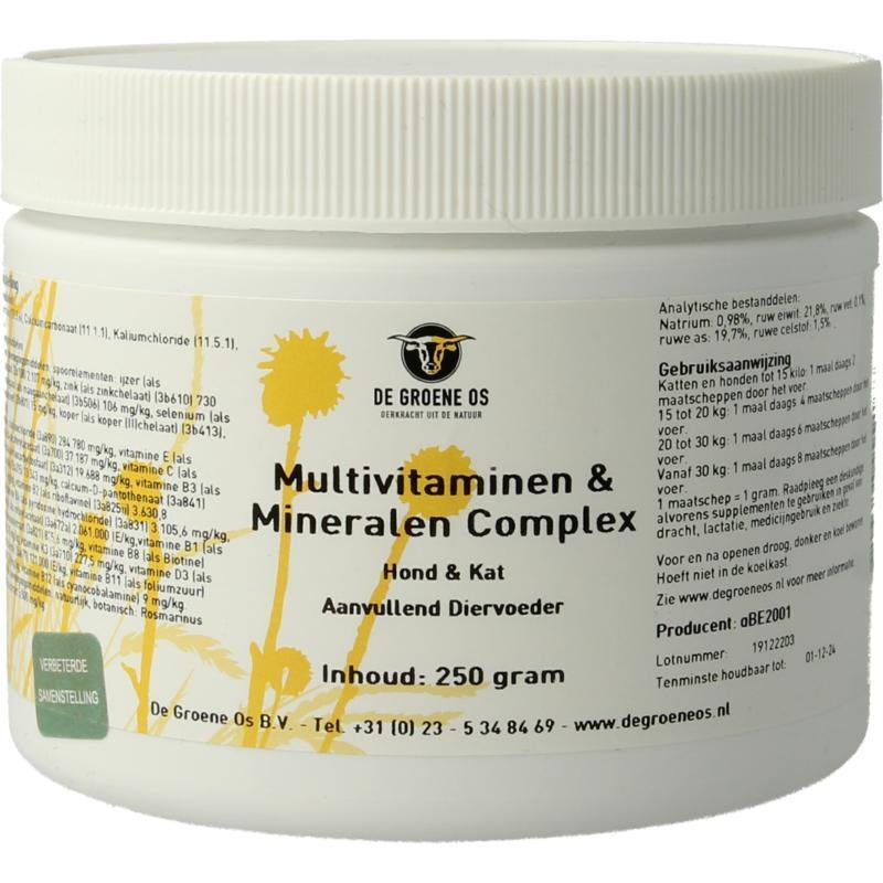 Multi vitamine & mineralen complex hond/kat 250g