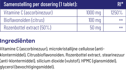 Vitakruid Vitamine C 1000 mg 90 Tabletten