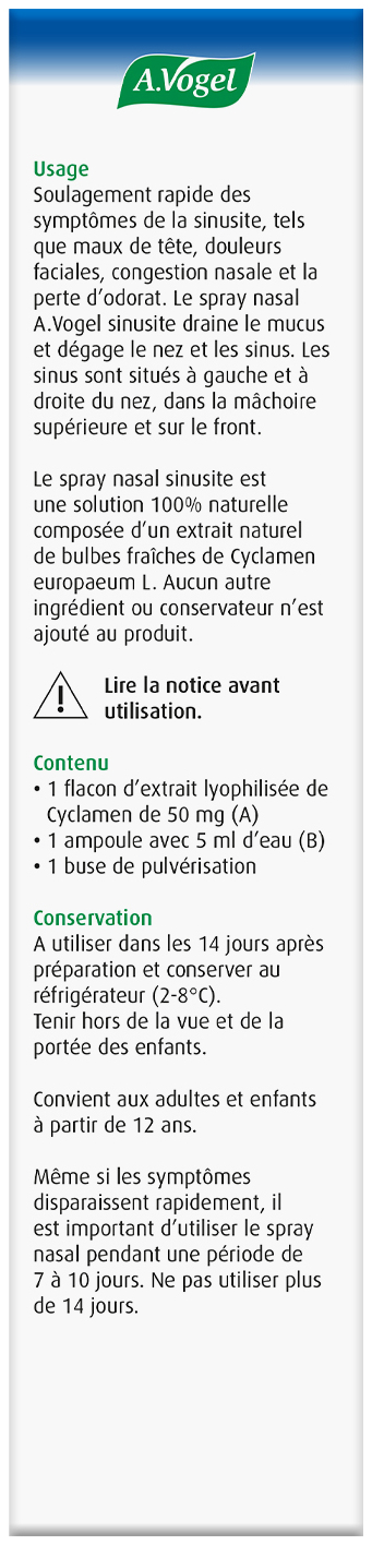 A.Vogel Neusspray Bijholteontsteking 30 ML