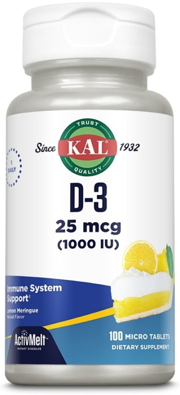 Kal Vit D3 1000iu Activmelt 100tb