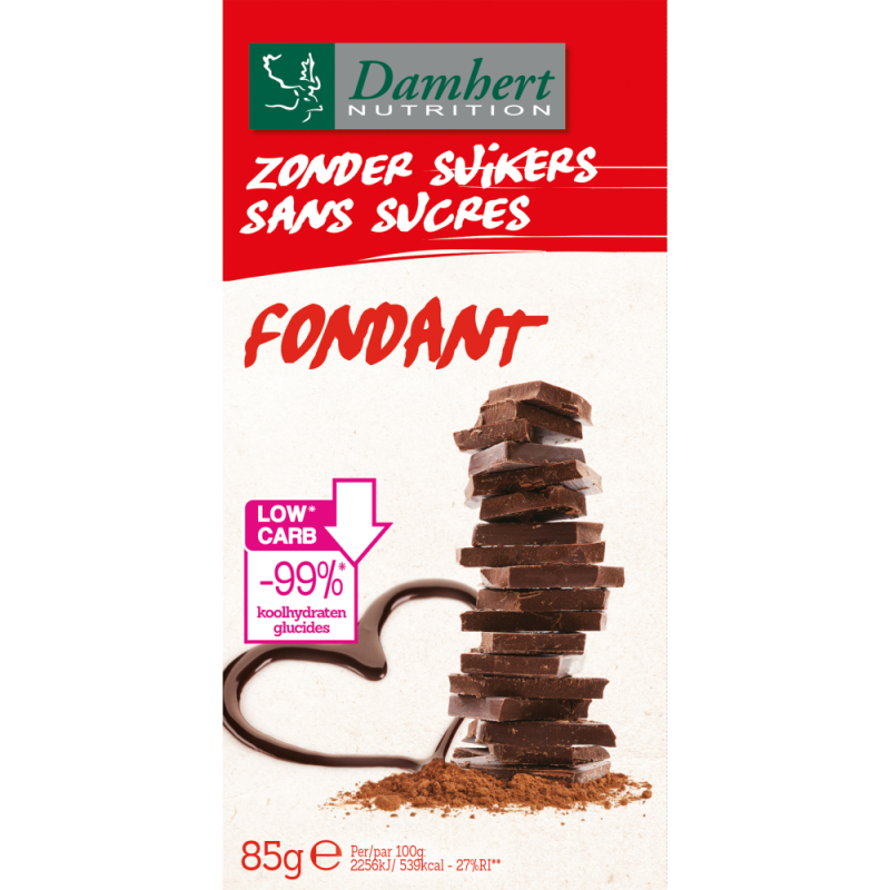 Damhert Chocoladetablet Fondant 85 Gram
