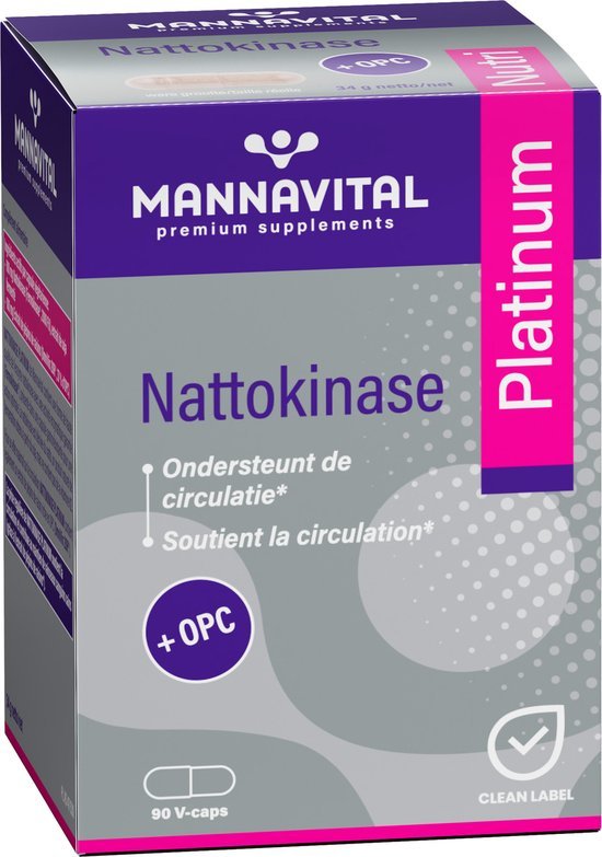 MannaVital Nattokinase platinum 90 Capsules