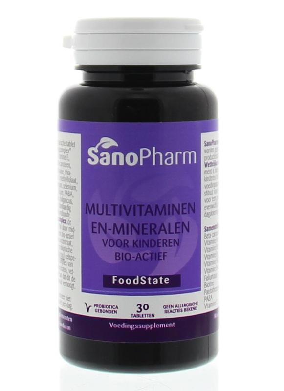 Kindermultivitaminen En Mineralen Foodstate 30 Tabletten
