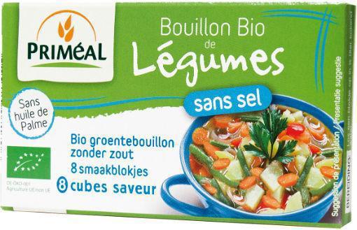 Primeal Groentebouillon blokjes zonder zout 9 gram 8x9g
