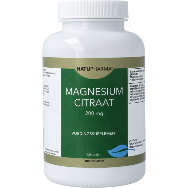 Magnesium citraat 200mg 100tb