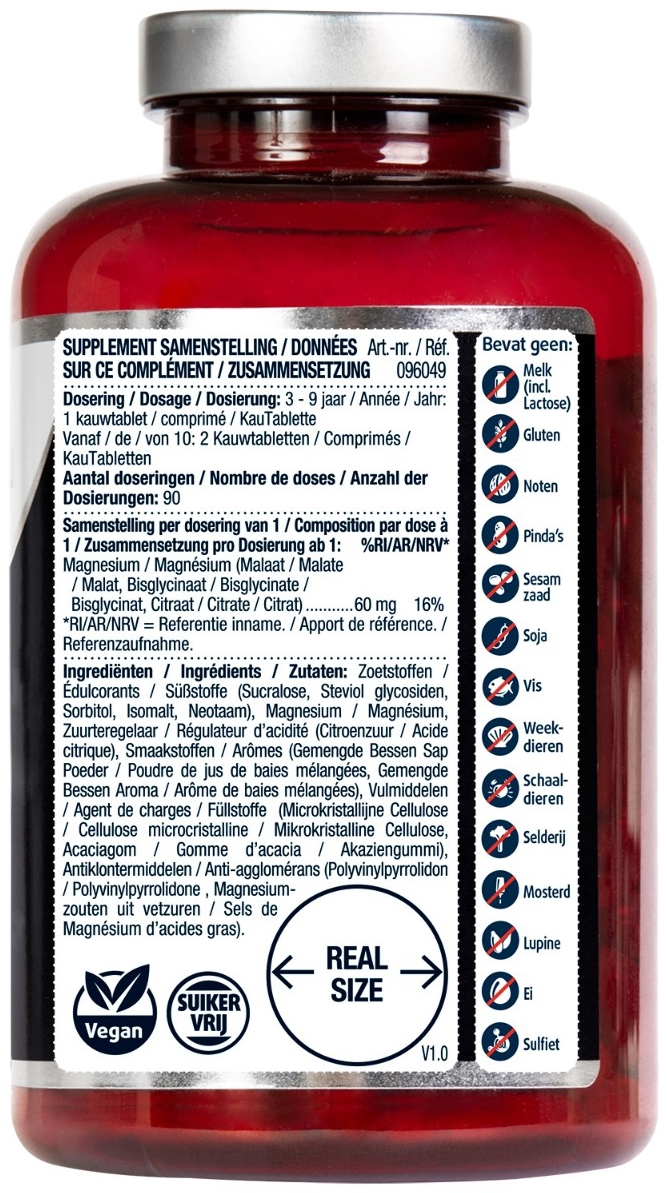 Lucovitaal Magnesium Kids 90 Kauwtabletten