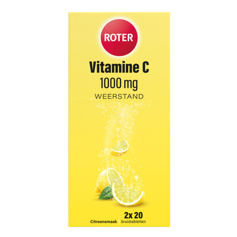 Vitamine C 1000mg Citroen Duo 2x20 bruistabletten
