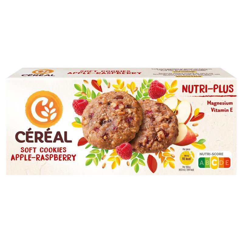 Céréal Zachte koekjes appel-framboos nutri-plus 138g