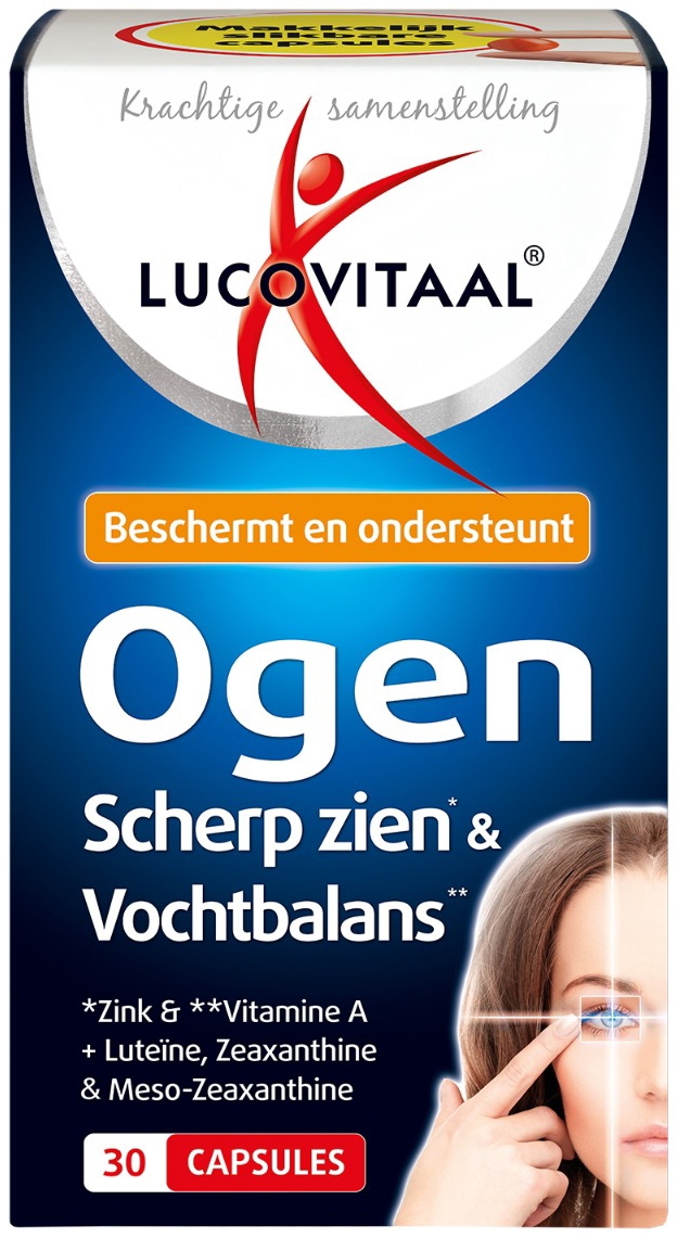 Lucovitaal Ogen Scherp Zien & Vochtbalans 30 capsules