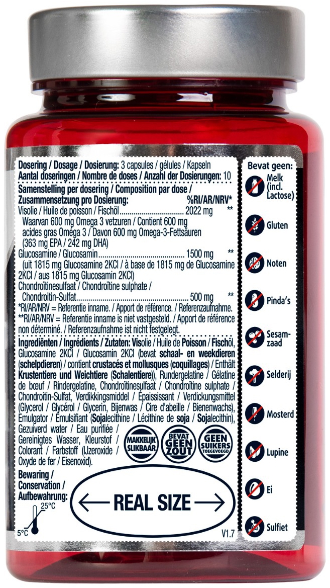 Lucovitaal Glucosamine Chondroitine Visolie 30 capsules